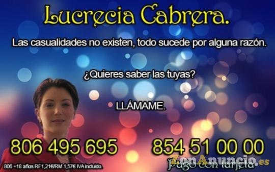 Lucrecia Cabrera Vidente y tarotista 854 51 00 00